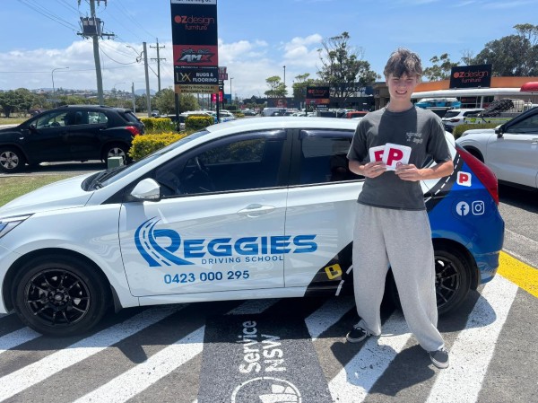 passing driving test at Warrawong after lessons with Reggies Driving School